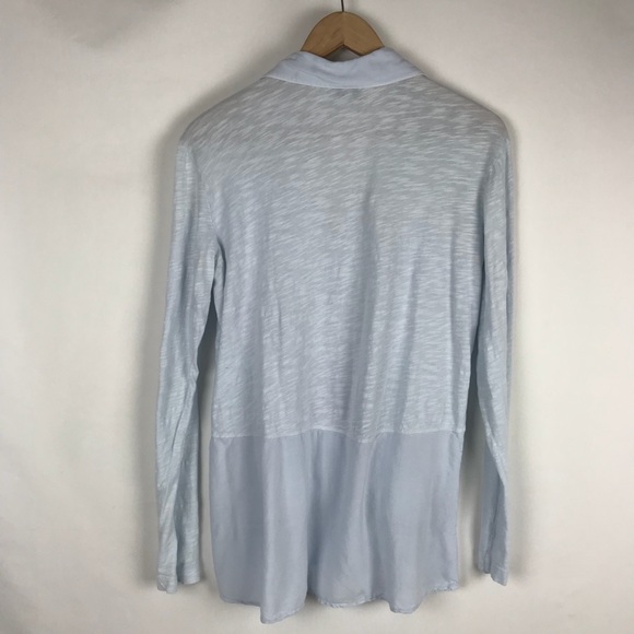 Anthro Draped Austa Button Down Top - Picture 3 of 7